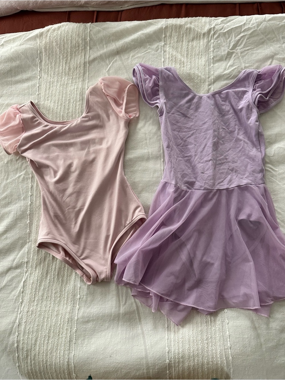 Capezio Pink & Lavender Girls Ballet Leotard Set